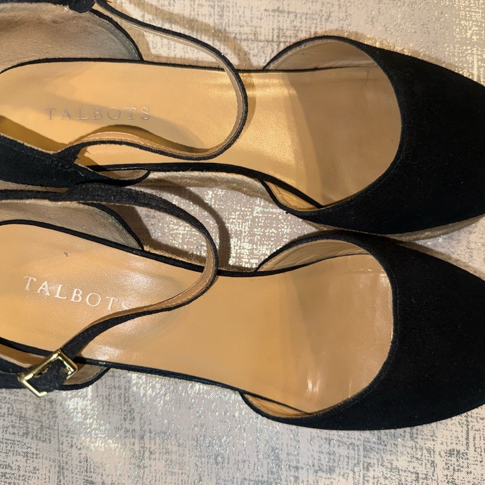 Talbots Black Espadrille Women's Shoes - Picture 2 of 16
